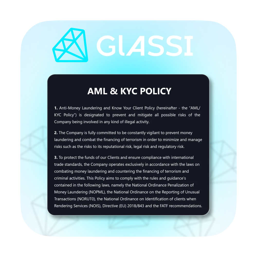 Ensuring player safety is a priority at Glassi casino.