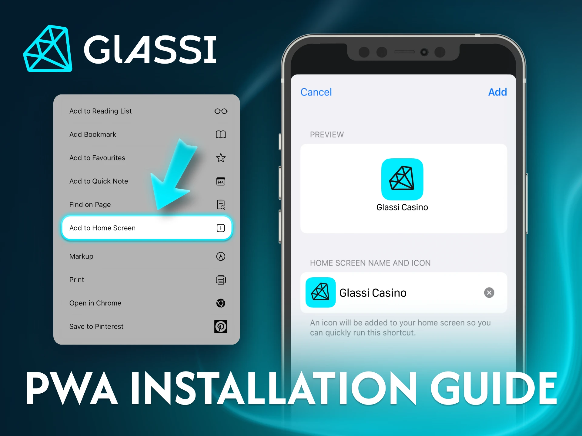 Enjoy seamless access to Glassi casino on your iOS device.