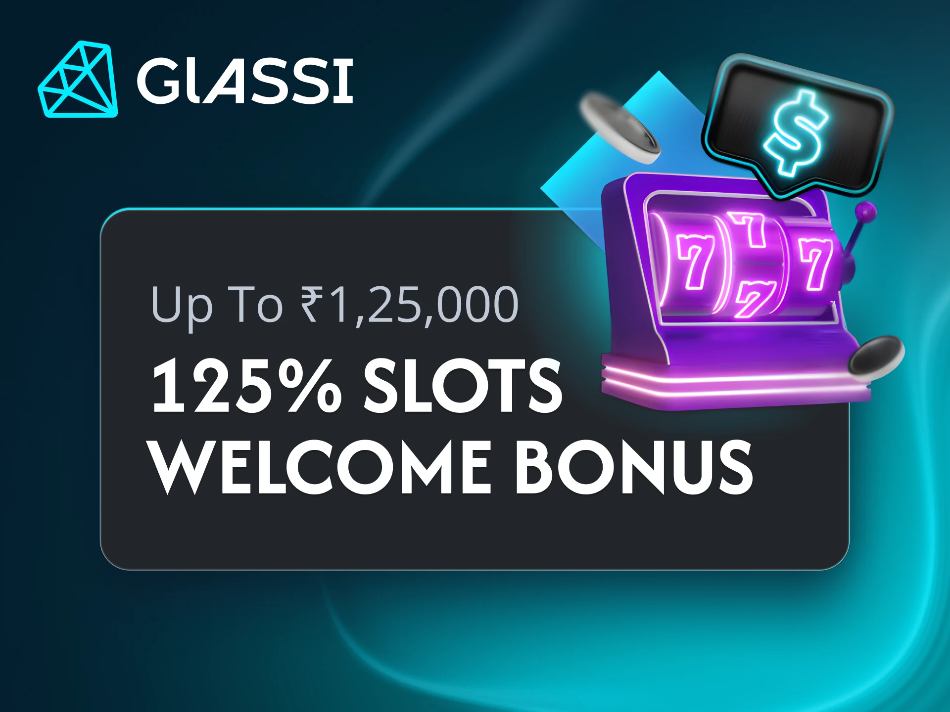 Enjoy a fantastic welcome bonus for slots games at Glassi casino.