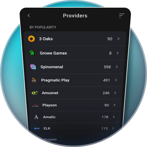 Trusted game providers collaborate with Glassi casino to ensure quality gaming.