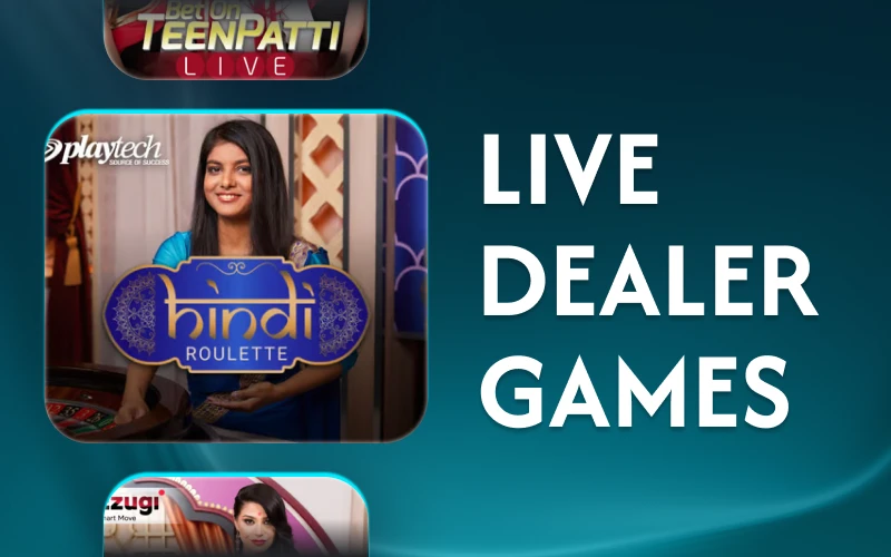 Play live games with professional dealers at Glassi casino.