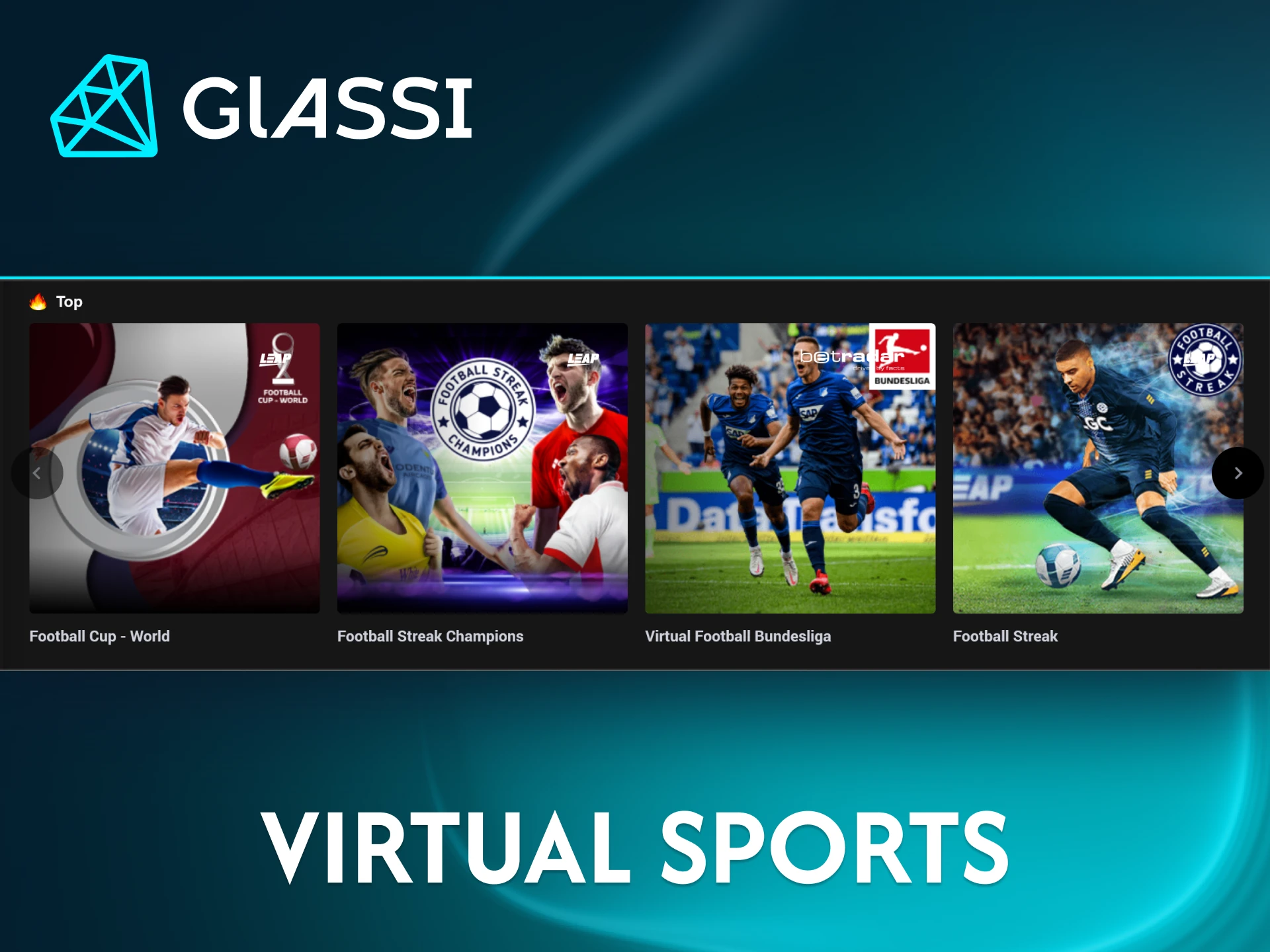 Enjoy thrilling virtual sports betting at Glassi casino.