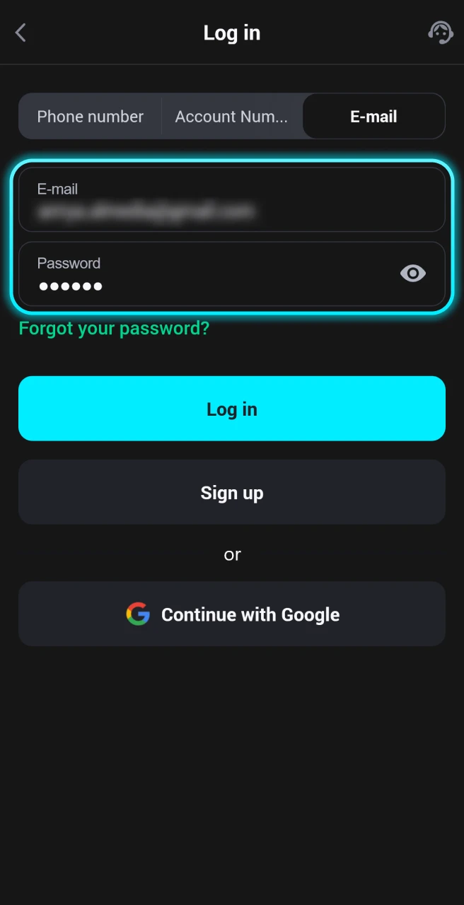 Fill out the login form to sign into your Glasi casino account.