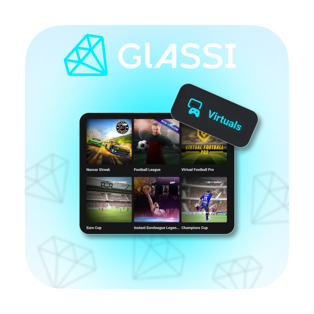 Enjoy betting on virtual sports with Glassi casino.