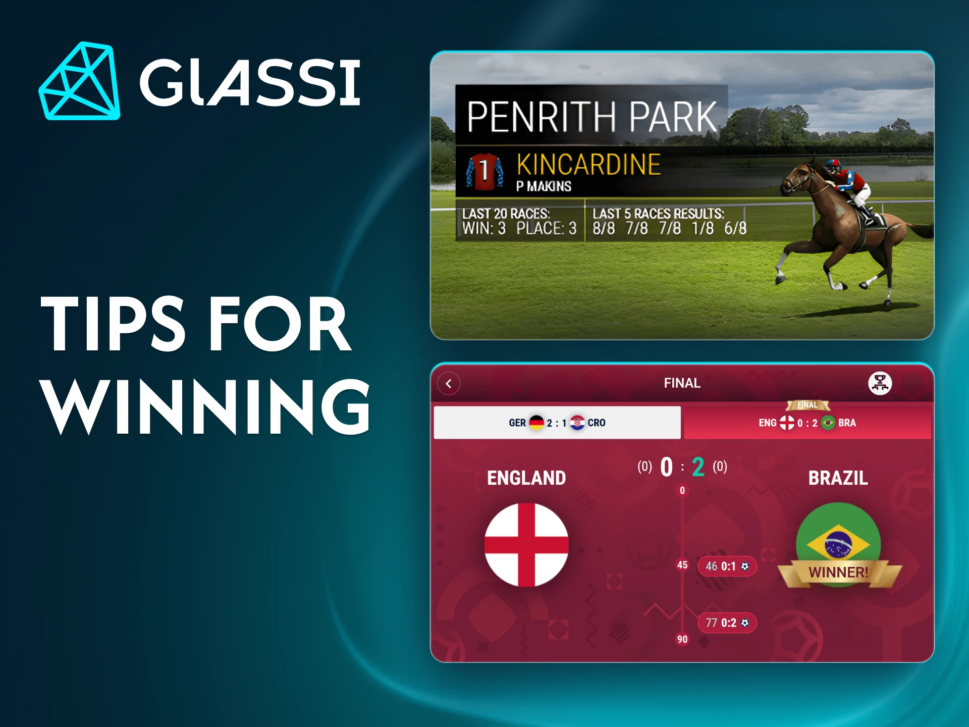 Get advice on winning strategies for virtual sports games at Glassi casino.