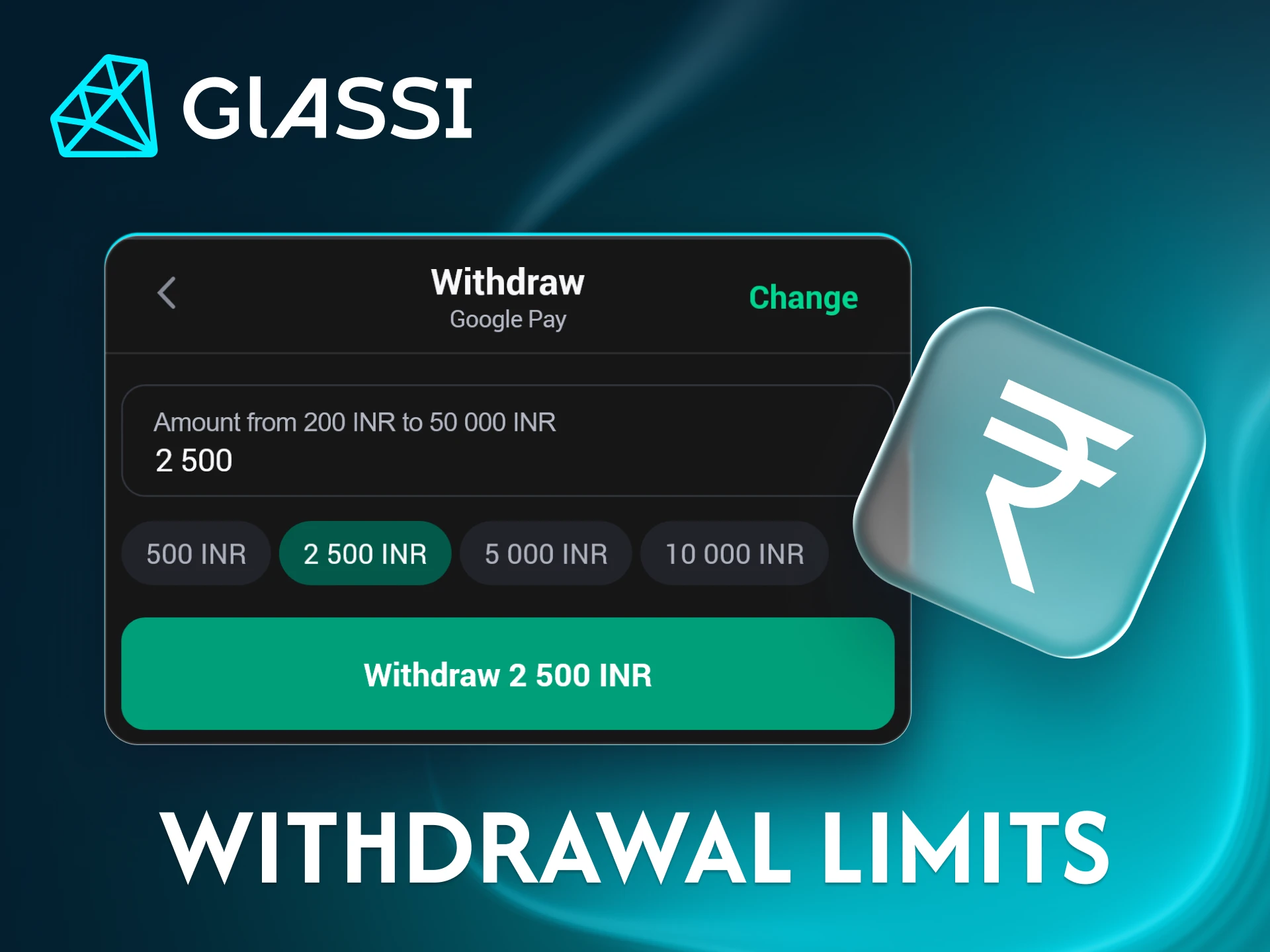 Find out the withdrawal limits for your winnings at Glassi casino.